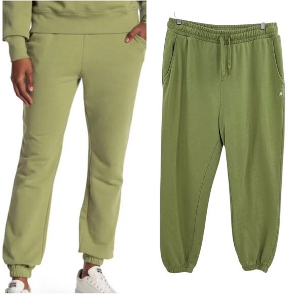 WeWoreWhat Sweatpants Joggers Terry Knit Drawstring Sage Green Size XL - Picture 1 of 13